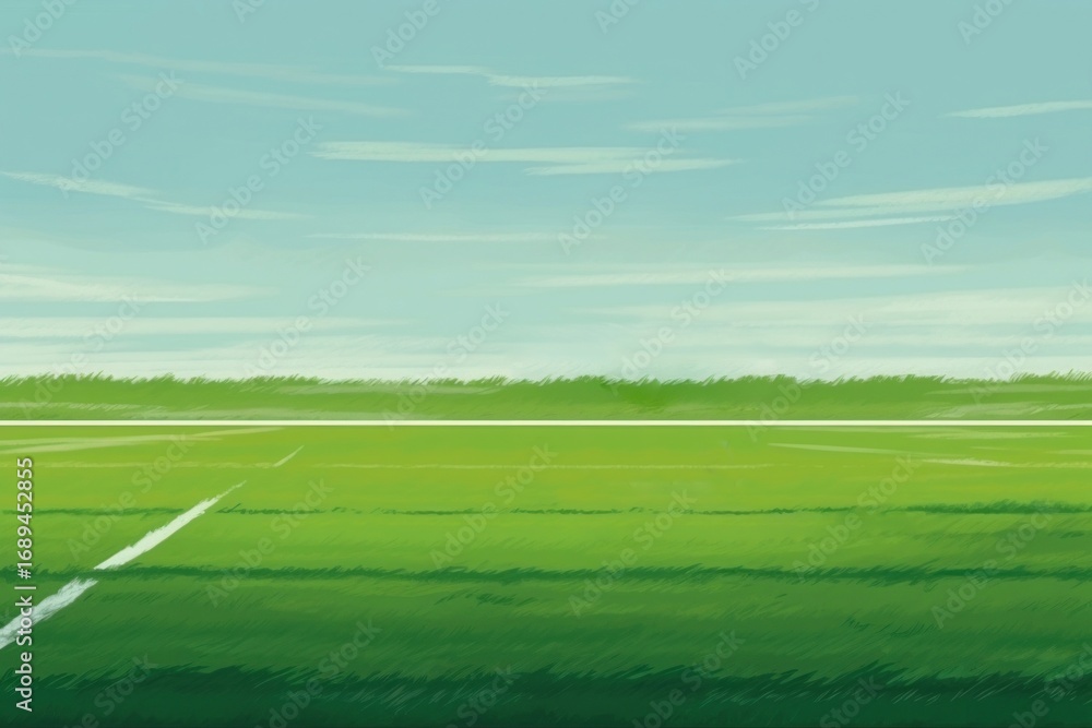 Obraz premium Grass field backgrounds landscape.