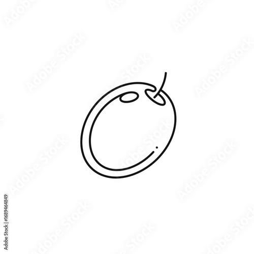 Line Drawing of an Olive