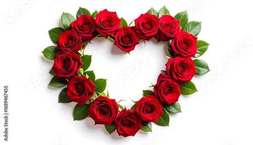 Red roses arranged in a heart shape (1)