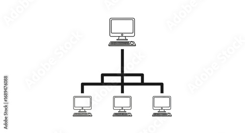 network, computer, connection, internet, system, technology, communication, data, sharing, hub, topology, server, client, device, digital, online, web, infrastructure, architecture, LAN, WAN, IT, clou