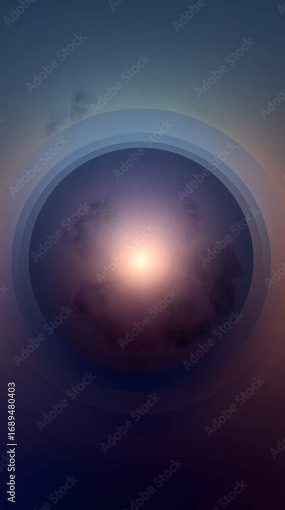 Fototapeta premium Abstract Cosmic Circle