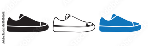 Shoes icon silhouette vector. Leather shoes icon. Illustration eps 10