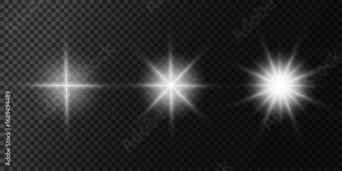 Lens Flare, light glow effect. sun or realistic shining star with backlight effect.
bokeh glitter and sparkles or sparkles on transparent background.