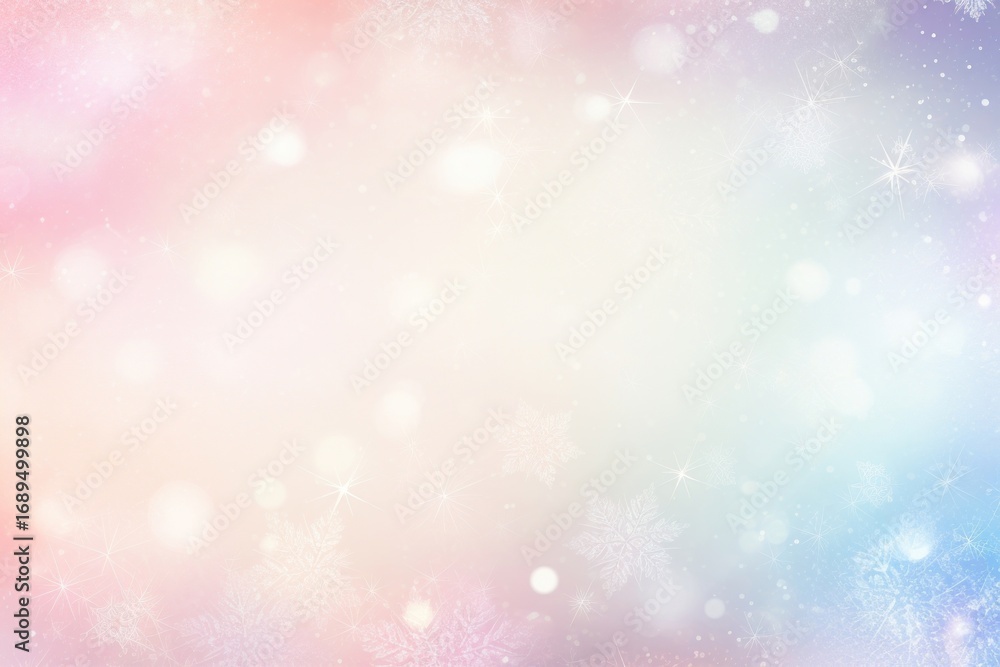 Fototapeta premium Snowflakes pattern bokeh effect background backgrounds illuminated celebration.
