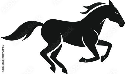 horse silhouette vector