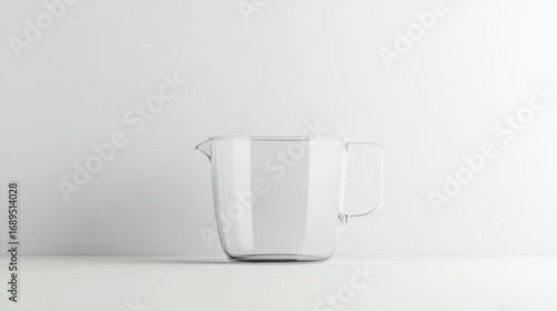 measuring cup product mockup on white background, clean minimal studio lighting, realistic, high resolution