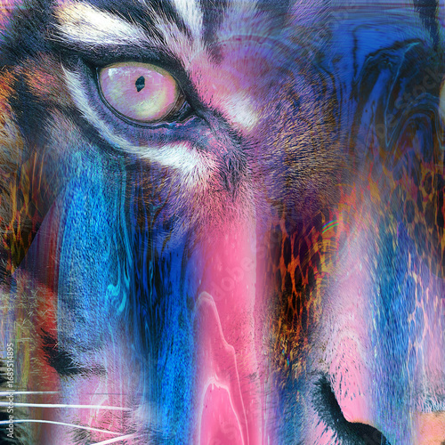 Colorful fashion print leopard designs.Fabric fashion pattern.Wave textile print design,illustration.Fractal colorful pattern.Print pattern illustration.New season fabric print.Textile fashion pattern