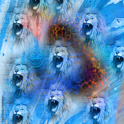 Colorful fashion print leopard designs.Fabric fashion pattern.Wave textile print design,illustration.Fractal colorful pattern.Print pattern illustration.New season fabric print.Textile fashion pattern