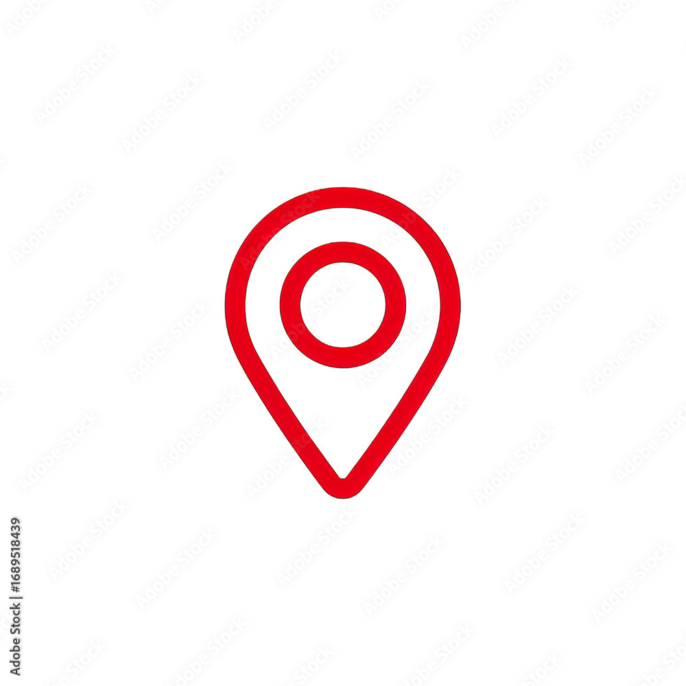 Fototapeta premium Red location pin icon (1)