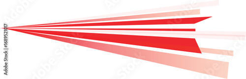 Vector art of abstract red streaks moving forward