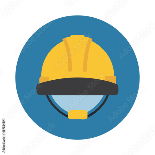 construction helmet vector illustration