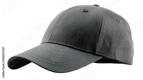 Gray baseball cap angled view