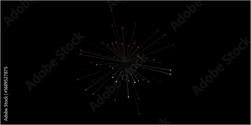  burst design fireworks on black background