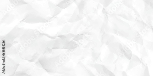 Paper texture Crumpled White. White crumpled paper texture background. Top view.