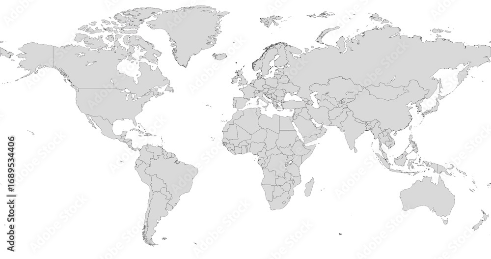 Naklejka premium Map of the world