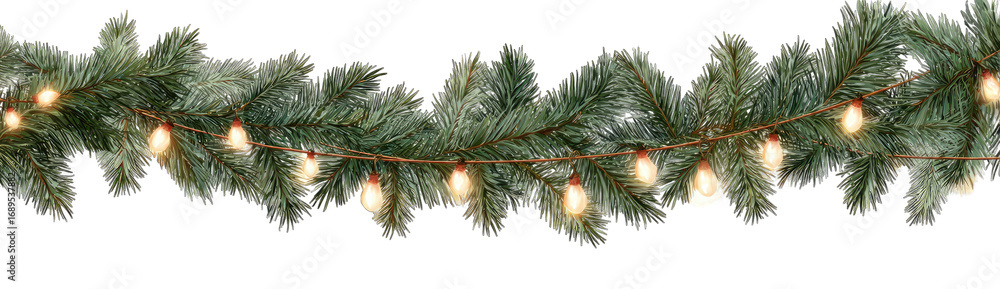 custom made wallpaper toronto digitalChristmas garland with warm-white string lights