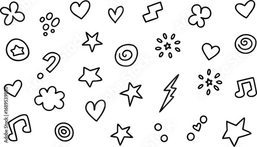 Professional business strategy icons set, creative teamwork, leadership, planning, innovation, project management, success, vision tools