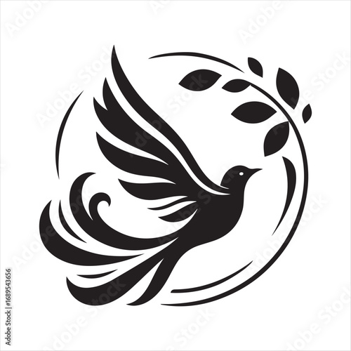 flying birds vector silhouette outline idea design illustration. flying birds icon set collections