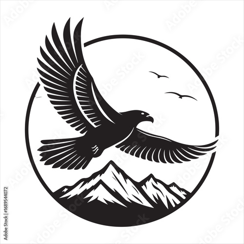 flying birds vector silhouette outline idea design illustration. flying birds icon set collections
