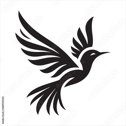 flying birds vector silhouette outline idea design illustration. flying birds icon set collections