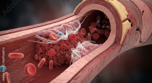 Understanding Artery Blockage and Blood Clot Formation Within a Human Vessel