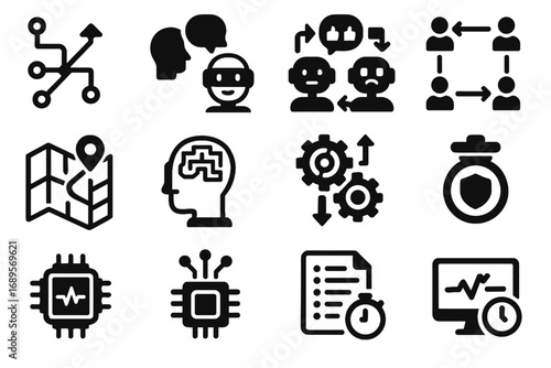 Loop adjustment behavior core ai logic vector icon pathfinding intent interaction processor