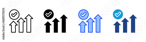 Advantage Icon Set Multiple Style Collection