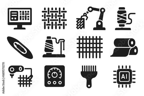 Icon alignment vector output module automatic ai grid shuttle weaver weave pattern