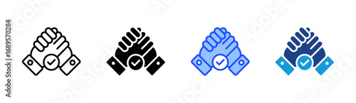 Support Icon Set Multiple Style Collection