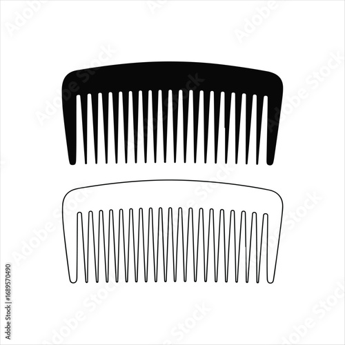 black and white comb