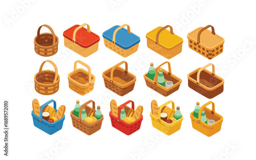 vector set of busket