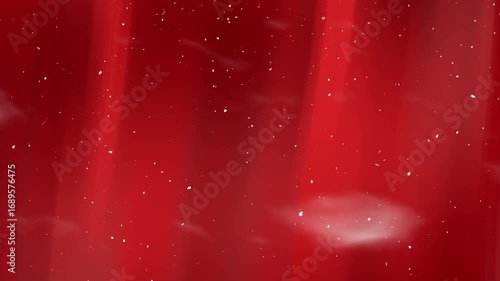 Background in red gradient with white particles. Ideal for design projects, christmas, holiday graphics, festive invitations, and abstract visuals