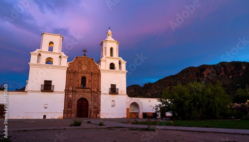 Historic church at sunset (1)