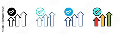 Advantage Icon Set Multiple Style Collection