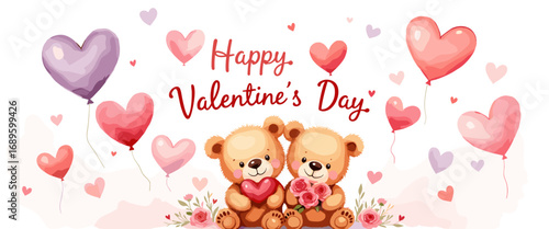 Cute Happy Valentine's day Special, Valentine day poster, cute cliparts, romantic cliparts ,valentine, card, holiday, romantic, celebration, happy, pattern,