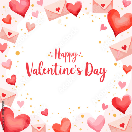 Cute Happy Valentine's day Special, Valentine day poster, cute cliparts, romantic cliparts ,valentine, card, holiday, romantic, celebration, happy, pattern,