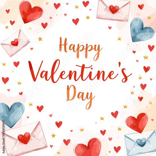 Cute Happy Valentine's day Special, Valentine day poster, cute cliparts, romantic cliparts ,valentine, card, holiday, romantic, celebration, happy, pattern,