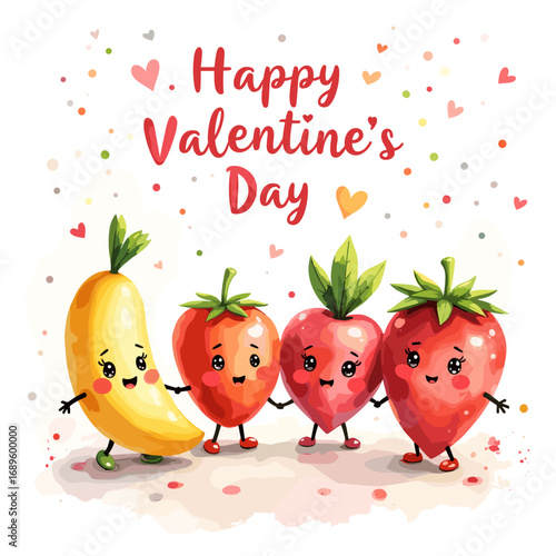 Cute Happy Valentine's day Special, Valentine day poster, cute cliparts, romantic cliparts ,valentine, card, holiday, romantic, celebration, happy, pattern,