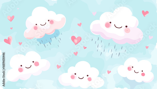 Cute Happy Valentine's day Special, Valentine day poster, cute cliparts, romantic cliparts ,valentine, card, holiday, romantic, celebration, happy, pattern, 