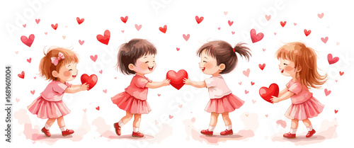 Cute Happy Valentine's day Special, Valentine day poster, cute cliparts, romantic cliparts ,valentine, card, holiday, romantic, celebration, happy, pattern, 