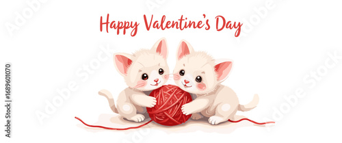 Cute Happy Valentine's day Special, Valentine day poster, cute cliparts, romantic cliparts , 