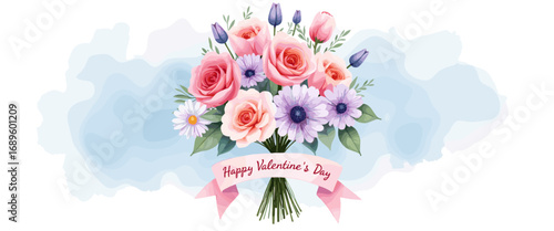 Cute Happy Valentine's day Special, Valentine day poster, cute cliparts, romantic cliparts , 