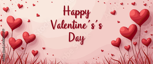 Cute Happy Valentine's day Special, Valentine day poster, cute cliparts, romantic cliparts , 