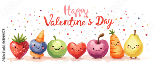 Cute Happy Valentine's day Special, Valentine day poster, cute cliparts, romantic cliparts , 