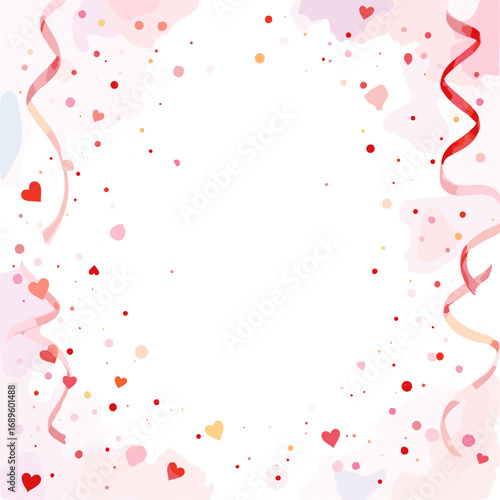 Cute Happy Valentine's day Special, Valentine day poster, cute cliparts, romantic cliparts , 