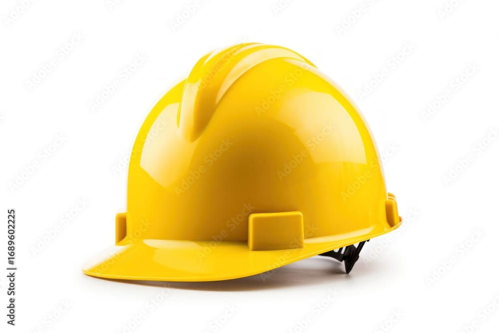 Fototapeta premium Construction hard hat hardhat helmet yellow.