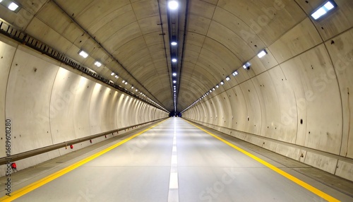 Empty highway tunnel