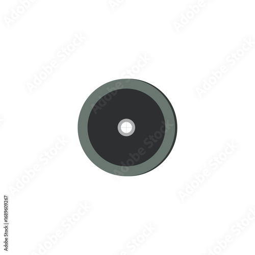Car sound subwoofer icon logo flat vector design