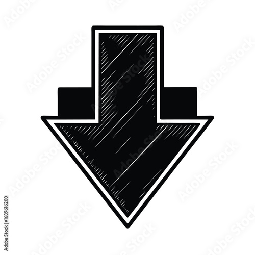 Glossy 3D arrows for uploading and downloading files on a business website