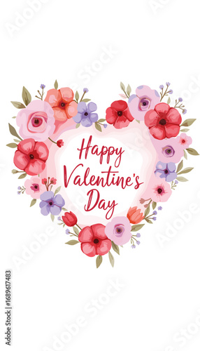 Cute Happy Valentine's day Special, Valentine day poster, cute cliparts, romantic cliparts , 